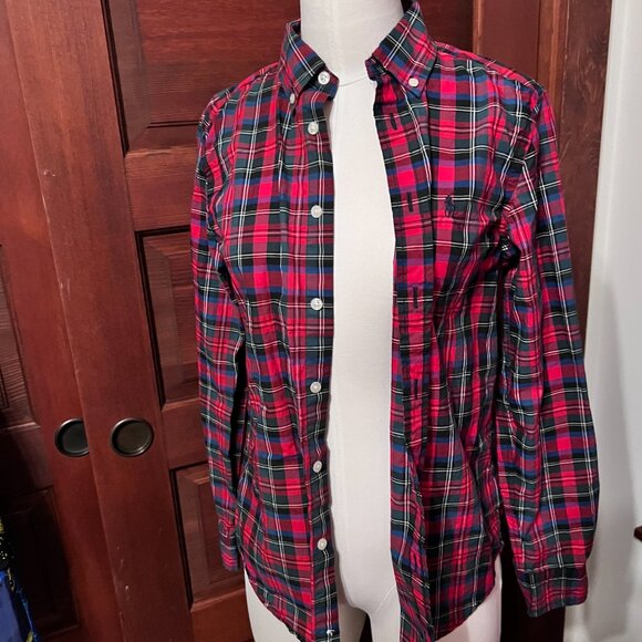 Ralph Lauren‎ red plaid long sleeve button down shirt size L Boys - Picture 4 of 11